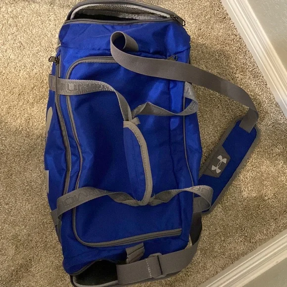 blue under armor duffel bag